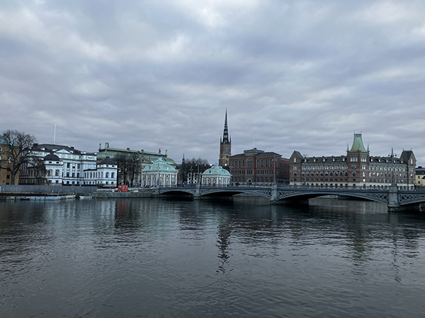 Stockholm när vi lämnar Gamla stan
