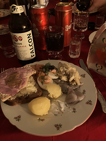 Julmat öl och snaps