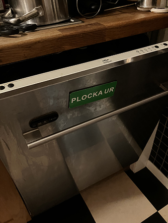 Ourplockad diskmaskin