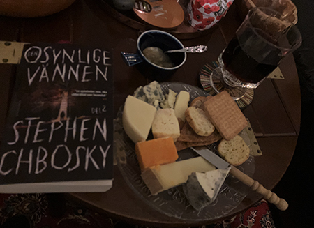 Den osynlige vännen 2 ostassiett marmelad vin