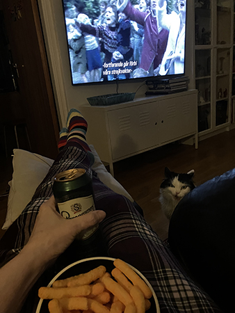 Sherwood öl och ostbågar