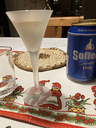 Snaps o öl till förrätten hos IM trettondedagsafton