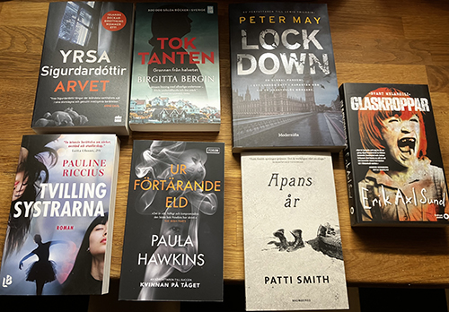 Sju pocketböcker från Bokus rea