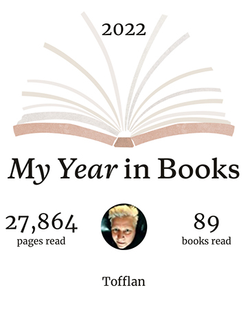 2022 89 lästa böcker och 27 8674 sidor