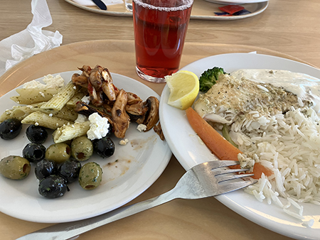 Fisklunch på Feiroz