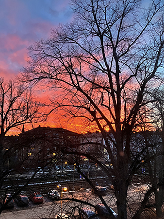 Solnedgång 2 mars 2023