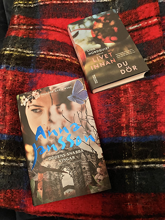 Böckerna Dödens snabba vingar och Livet innan du dör