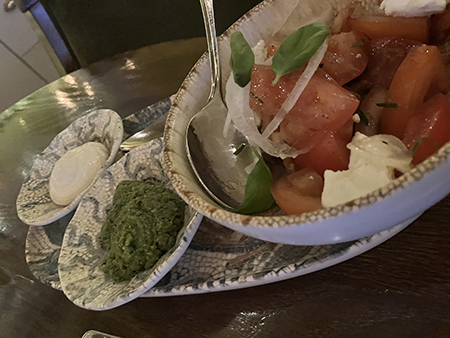 Tryffelaioli pesto och grönsaker Aaltos