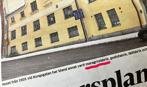 UNT bildtext maragrinfabrik