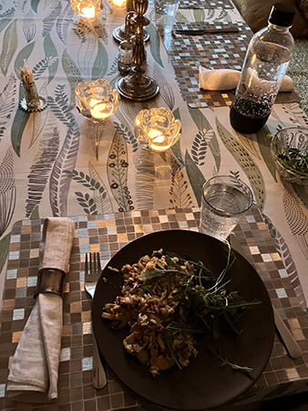 Risotto med kycklingbacon och svamp