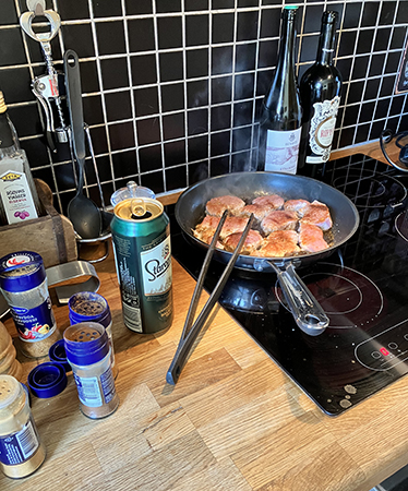 Jag lagar mat kalkon