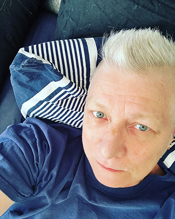 Selfie nyvaken lördagsmorgon