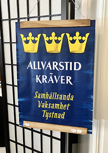 Affisch Allvarstid kräver