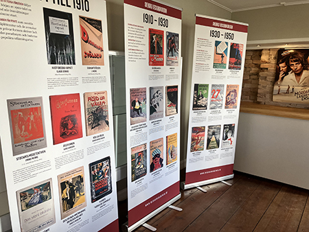 Utställning deckaromslag genom tiderna