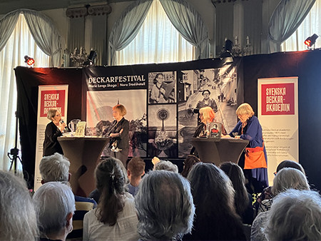 Margaretha Fahlgren samt Lena Lundgren o Lisbet Wikner om Maria Lang Dagmar Lange