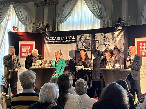 Bokcirkel kring Mördaren ljuger inte ensam Ulf Durling Sara Strömberg Marie Lundström Peter Kostenniemi Ulf Kvensler