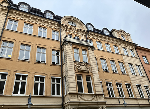 Hus på Drottninggatan Uppsala