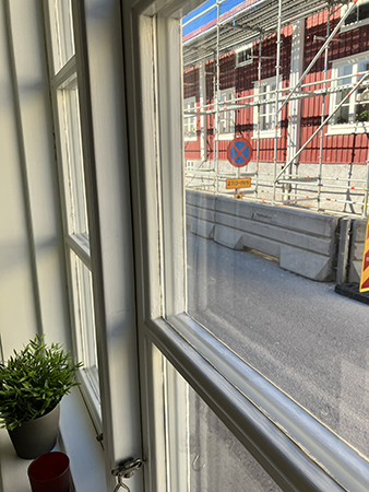 Utsikt från köksfönstret Rådstugugatan