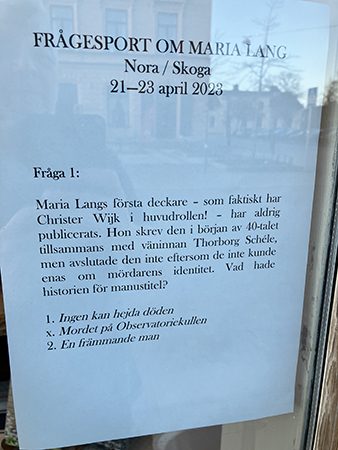 En fråga ur Maria Lang-frågesporten