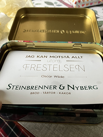 Jag kan motstå allt utom frestelsen Steinbrenner o Nyberg