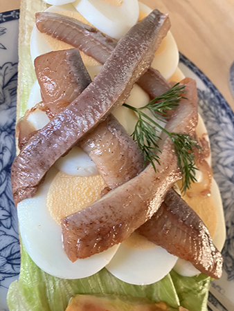 Ägg och ansjovismacka da Capo