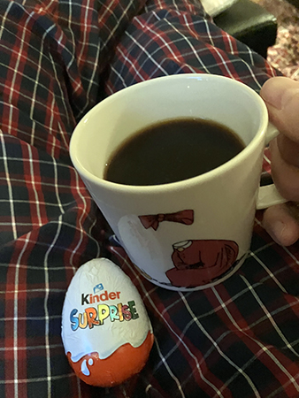 Kinderegg och kaffe