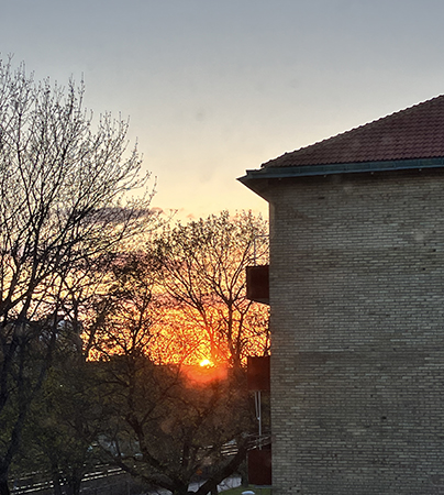 Solnedgång den 3 maj 2023