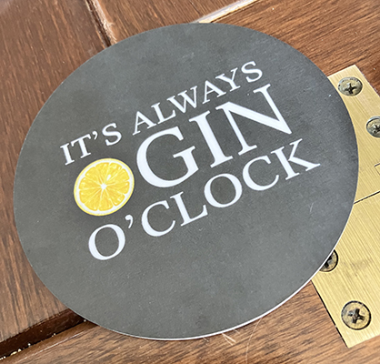 Glasunderlägg Its always gin oclock