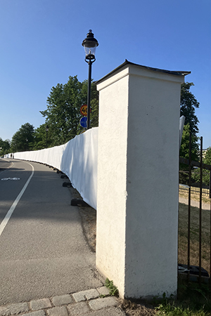 Avspärrat in till Barockträdgården