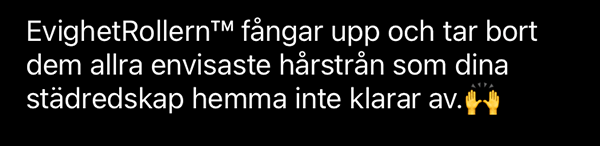 EvighetRollern som fångar dem allra envisaste hårstrån