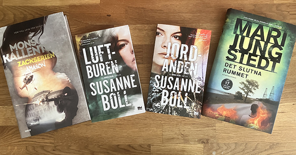 Böckerna Amason Luftburen Jordanden och Det slutna rummet