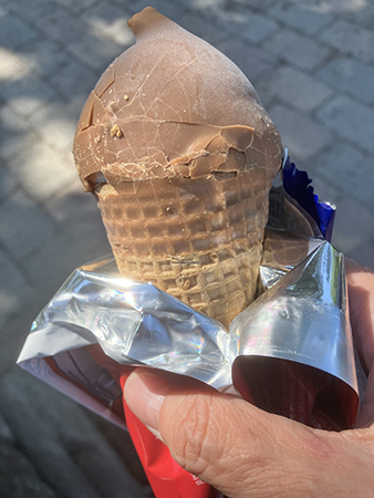 Glasstrut i min hand