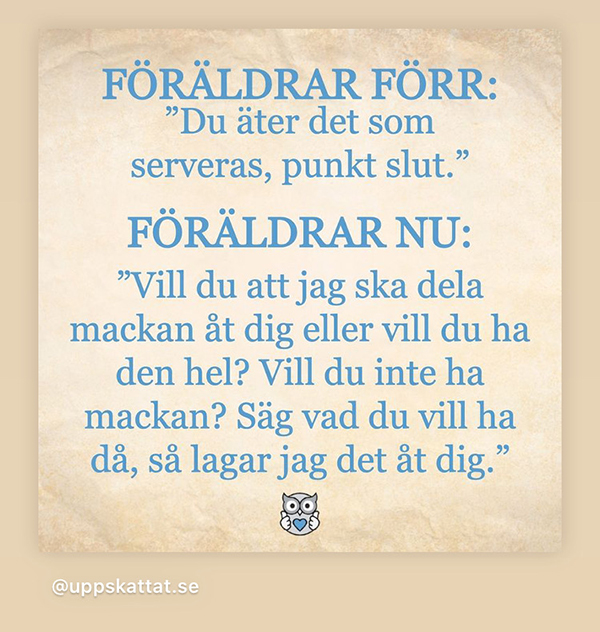 Föräldrar förr och föräldrar nu