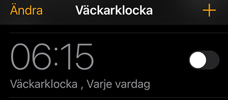 Väckarklocka 6 o 15 av