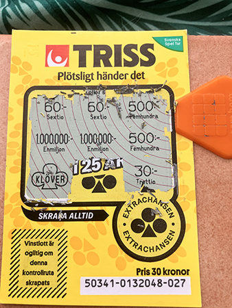 Trisslott med tänkbar vinst 50 500 eller en miljon