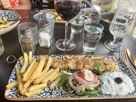 Kycklingsouvlaki Opa