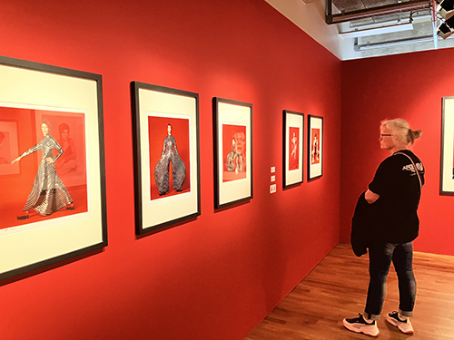 Anna på Bowieutställningen