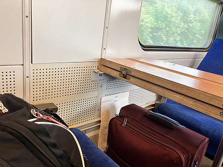Mina väskor på tåget