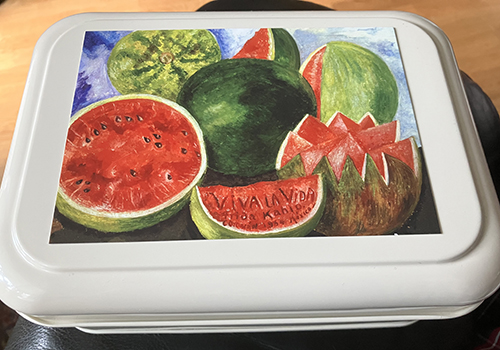 Viva la vida Frida Kahlokort med meloner