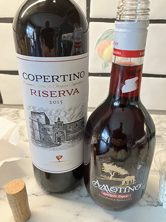 Ett italienskt vin och ett grekiskt