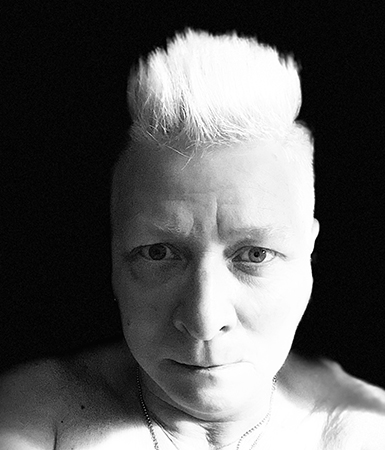 Selfie svartvit Selfie svartvit