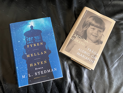 Böckerna Fyren mellan haven och Fråga aldrig om Marianne