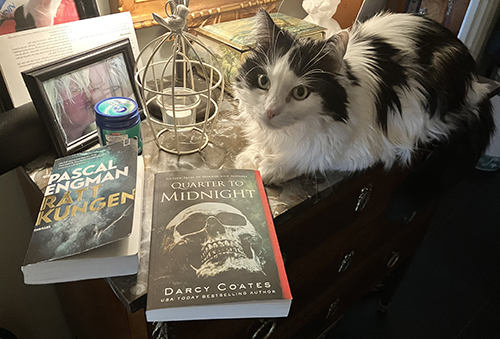 Lucifer med böckerna Råttkungen och Quarter to midnight