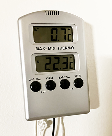 Noll komma sju grader den 6 oktober 2023