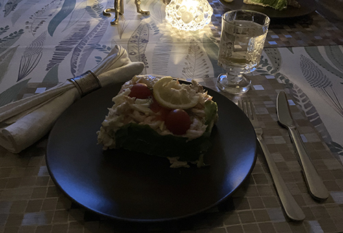 Räkstubbe och ett glas vitt Räkstubbe och ett glas vitt