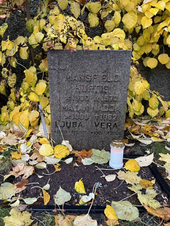 Ljus till Allhelgona hos farmor o farfar o mostrarna av Fonus Öst