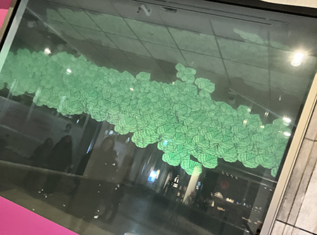 Fönster vid Forumtorget Allt ljus på Uppsala 2023