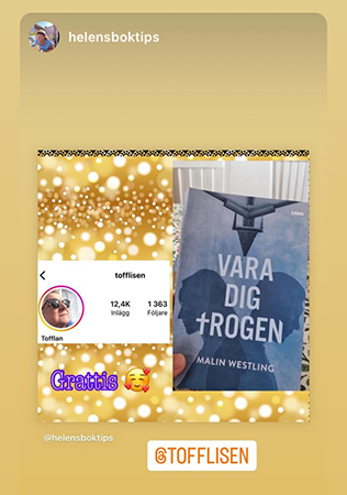 Jag vann boken Vara dig trogen