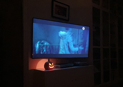 Skräckfilmsmys på Halloween