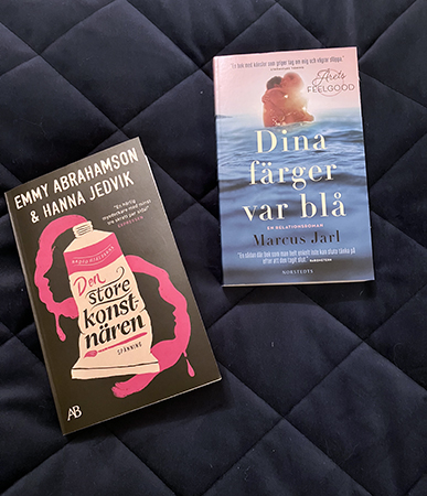 Böckerna Den store konstnären och Dina färger var blå